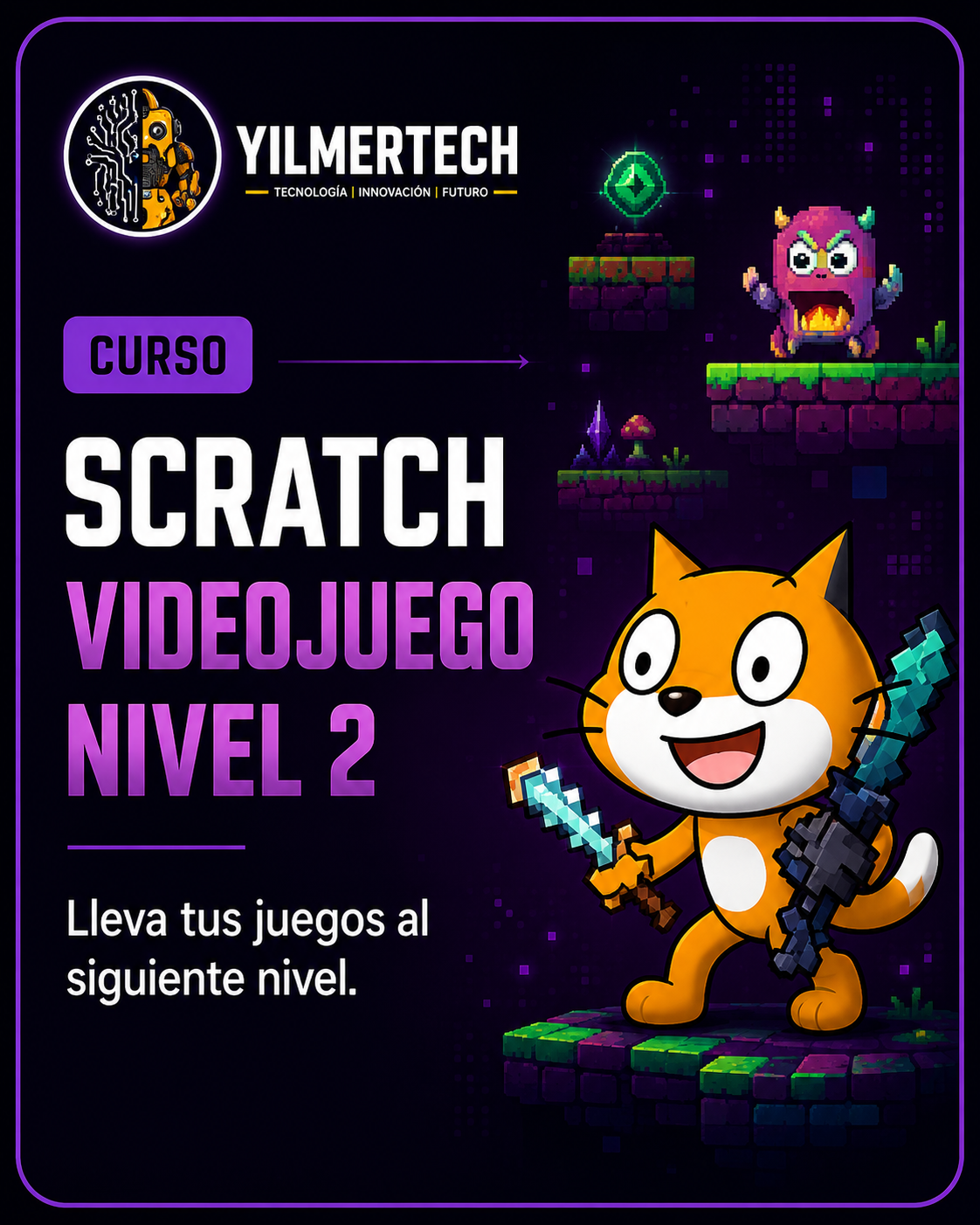 Scratch Videojuegos – Nivel 2: Mecánicas y Desafíos