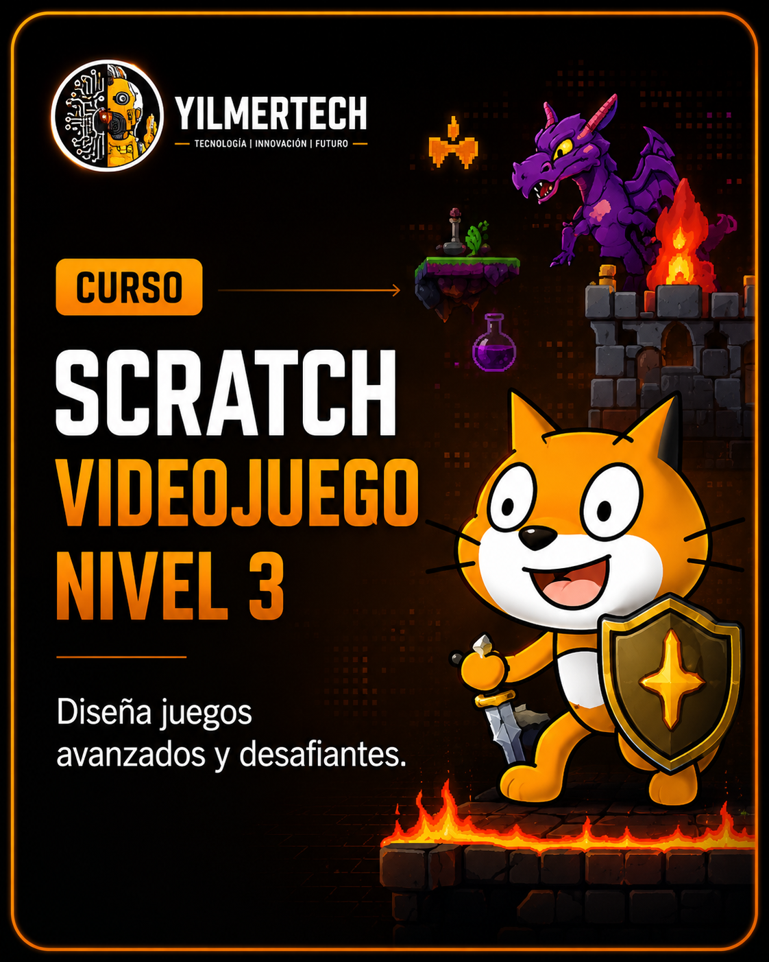Scratch Videojuegos – Nivel 3: Programación Avanzada y Pulido