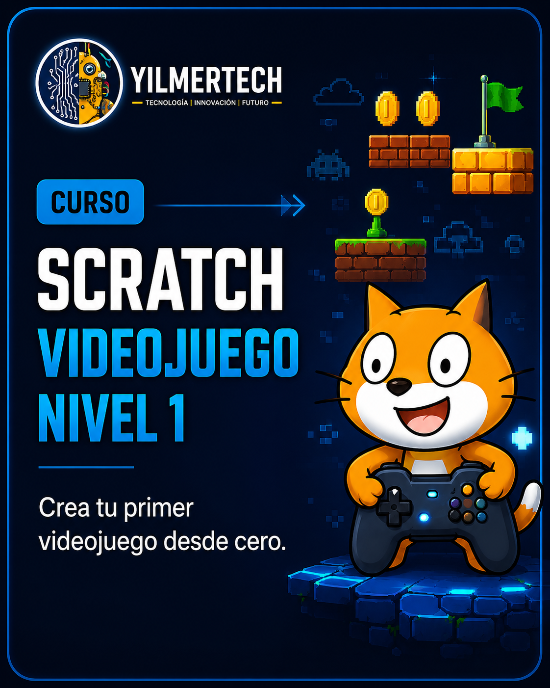 Scratch Videojuegos – Nivel 1: Introducción y Primeros Pasos