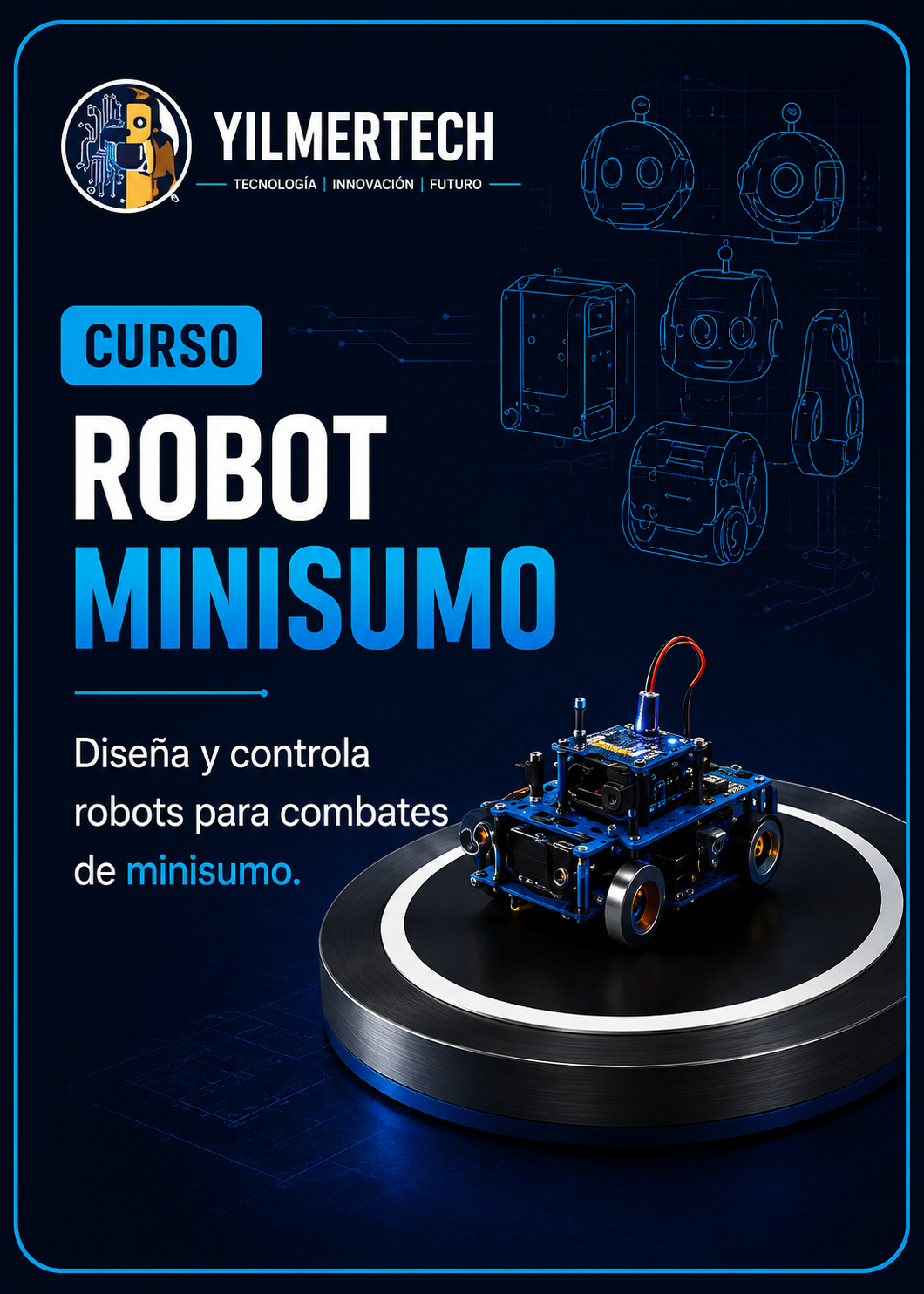 Robot Minisumo: Ingeniería, potencia y estrategia de combate